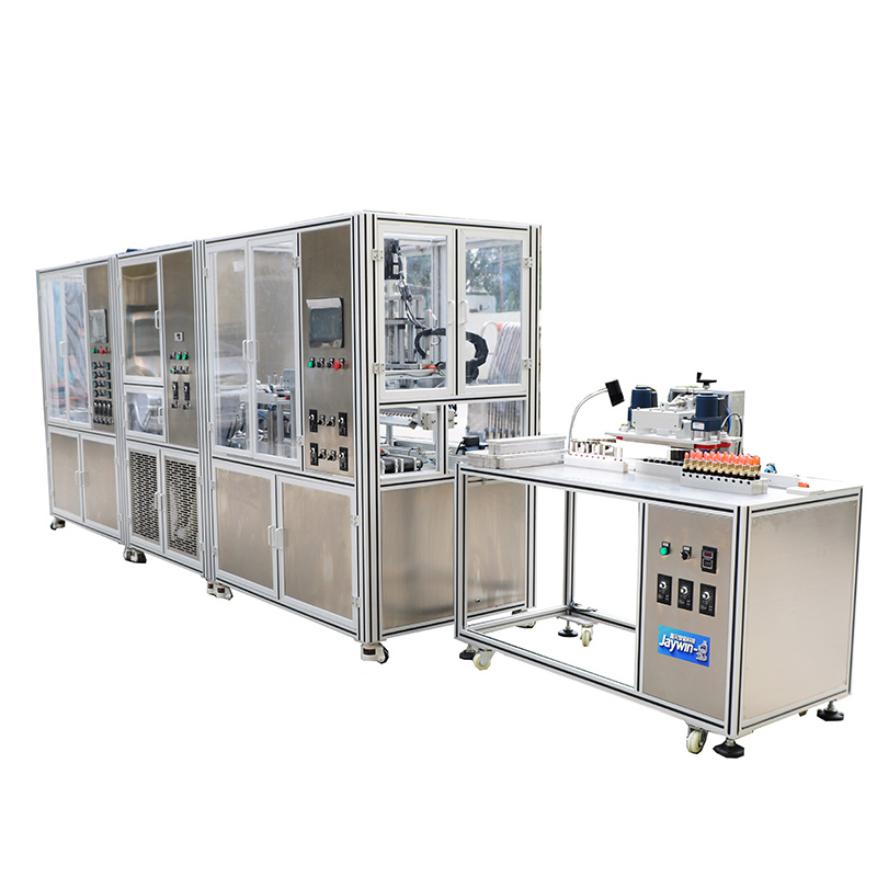 Fully automatic intelligent temperature-controlled lipstick filling production line