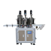 Servo piston three-color cosmetic concealer heating filling machine