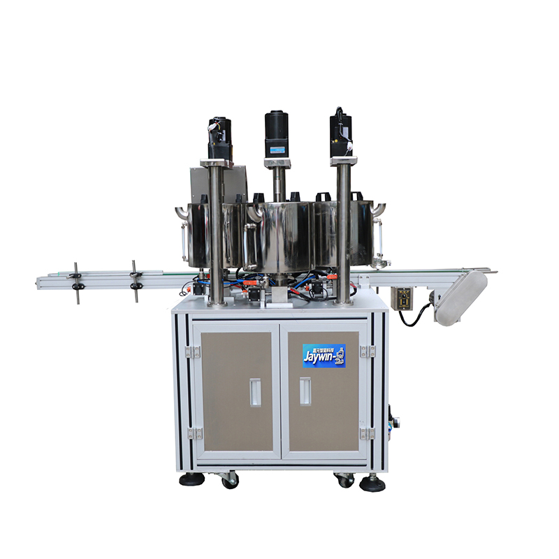 Servo piston three-color cosmetic concealer heating filling machine