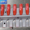 Cosmetic two-color lipstick paste heating, stirring and filling machine