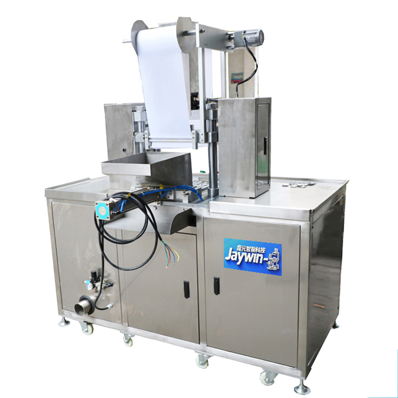Automatic cosmetic eyeshadow powder filling, feeding and powder pressing machine