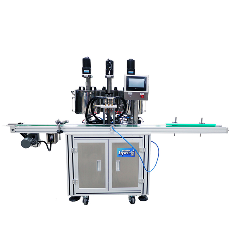 Servo piston three-color cosmetic concealer heating filling machine