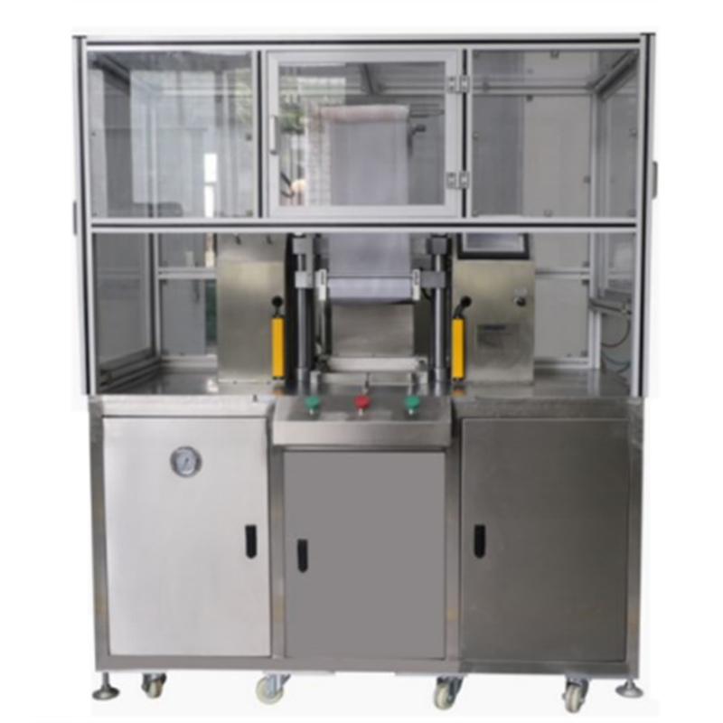 Automatic cosmetic eyeshadow powder filling, feeding and powder pressing machine