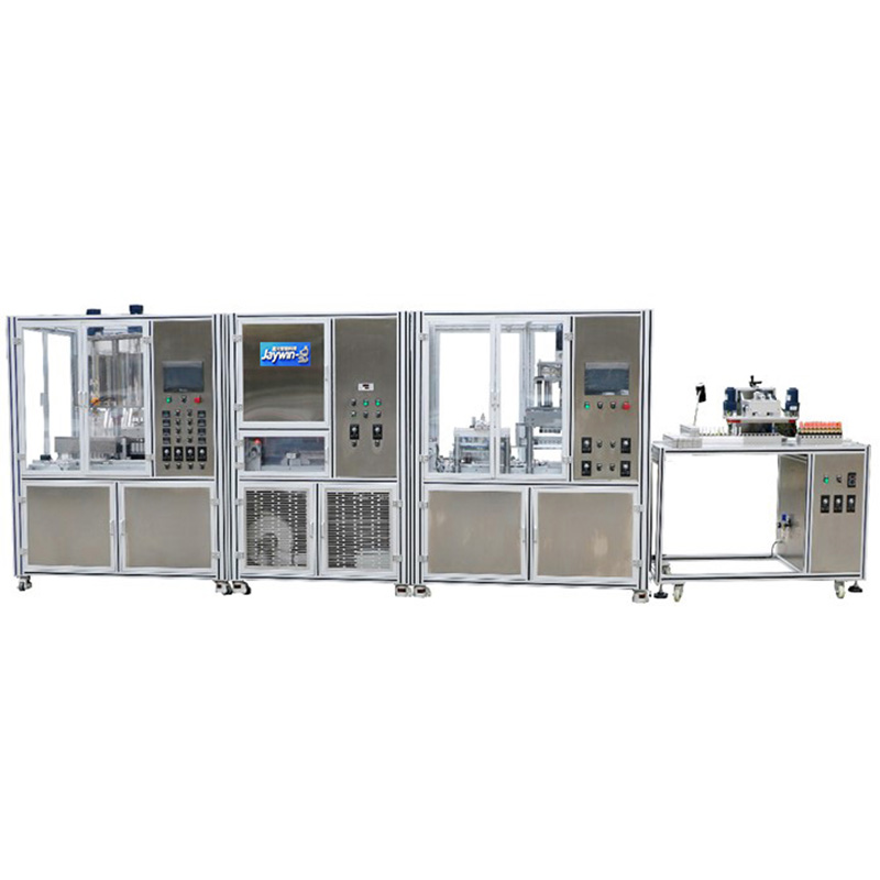 Fully automatic intelligent temperature-controlled lipstick filling production line